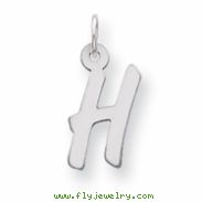 Sterling Silver Medium Initial H Charm