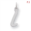 Sterling Silver Medium Initial L Charm