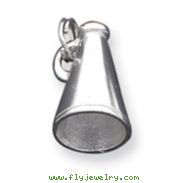 Sterling Silver Megaphone Charm