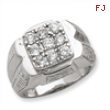 Sterling Silver Men's CZ Ring