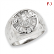 Sterling Silver Men's CZ Ring