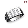Sterling Silver Men's CZ Ring