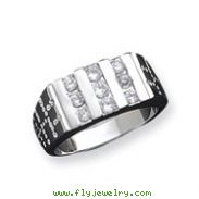 Sterling Silver Men's CZ Ring