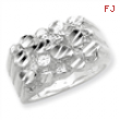 Sterling Silver Mens Nugget Ring