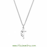 Sterling Silver Methodist Cross Necklace