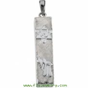 Sterling Silver Mezuzah Pendant