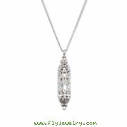 Sterling Silver Mezuzah Pendant