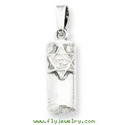 Sterling Silver Mezuzah Pendant