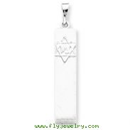Sterling Silver Mezuzah Pendant