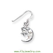 Sterling Silver Moon & Star Earrings