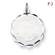 Sterling Silver Mother Disc Charm