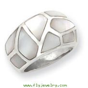 Sterling Silver Mother Of Pearl Ring