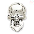 Sterling Silver Movable Skull Pendant
