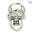 Sterling Silver Movable Skull Pendant