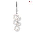 Sterling Silver Multi-Circle Drop Earrings