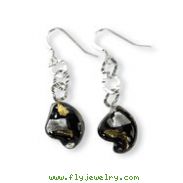 Sterling Silver Murano Glass Bead Wire Earrings