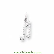 Sterling Silver Music Notes Charm