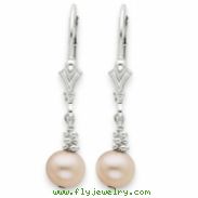 Sterling Silver Natural Cultured Pearl Earrings