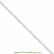 Sterling Silver Necklac Beaded Box Chain
