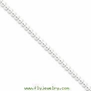 Sterling Silver Necklac Beaded Box Chain