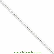 Sterling Silver Necklac Beaded Box Chain