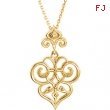 Sterling Silver NECKLACE COMPLETE 27.00X06.00 MM Polished 18