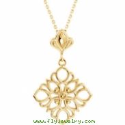 Sterling Silver NECKLACE Complete No Setting 18.00 INCH Polished PRECIOUS METAL FASHION NCK