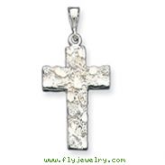 Sterling Silver Nugget Cross Pendant