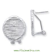 Sterling Silver Omega Back Earrings