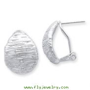 Sterling Silver Omega Back Earrings