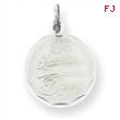 Sterling Silver On Graduation Day Disc Charm