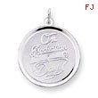 Sterling Silver On Graduation Day Disc Charm