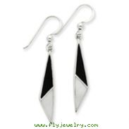 Sterling Silver Onyx & Mother of Pearl Earrings