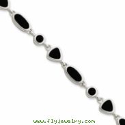 Sterling Silver Onyx Bracelet