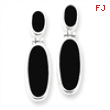 Sterling Silver Onyx Double Drop Earrings