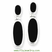 Sterling Silver Onyx Double Drop Earrings