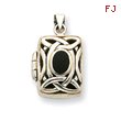 Sterling Silver Onyx Locket