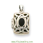 Sterling Silver Onyx Locket