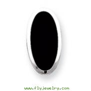 Sterling Silver Onyx Non-Pierced Earrings