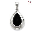 Sterling Silver Onyx Pendant