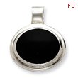 Sterling Silver Onyx Pendant