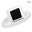 Sterling Silver Onyx Ring