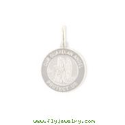 Sterling Silver Our Guardian Angel Medal