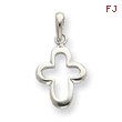 Sterling Silver Outline Cross Pendant