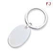 Sterling Silver Oval Key Ring