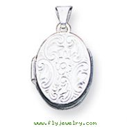 Sterling Silver Oval Locket