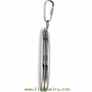 Sterling Silver Oval Locket With Engraved