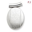 Sterling Silver Oval Slide Locket