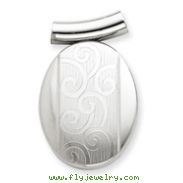 Sterling Silver Oval Slide Locket