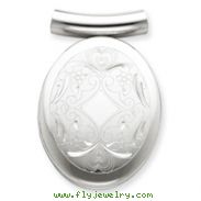 Sterling Silver Oval Slide Locket